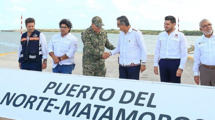 Supervisa gobernador avances del Puerto del Norte en Matamoros