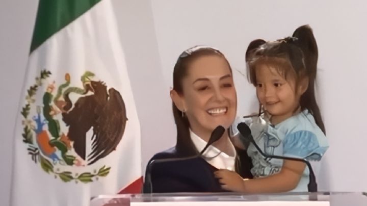 “Va a ser la próxima diputada” dice Sheinbaum a niña de 3 años que interrumpió su discurso