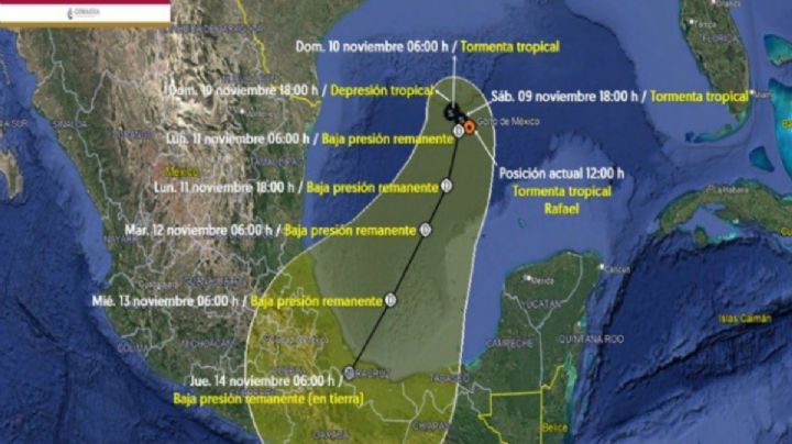 Rafael se debilita a tormenta tropical en el Golfo de México tras azotar Cuba