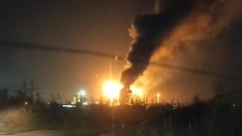 Refinería de Pemex en Salamanca se incendia; no se reportan lesionados