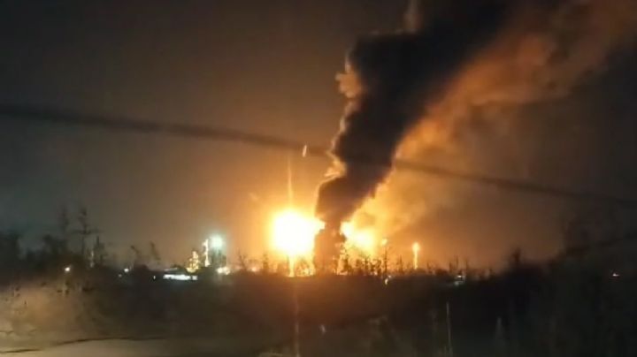 Refinería de Pemex en Salamanca se incendia; no se reportan lesionados