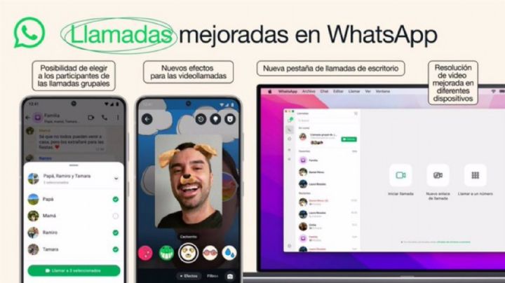 WhatsApp mejora la calidad y permite elegir a los participantes de las videollamadas grupales