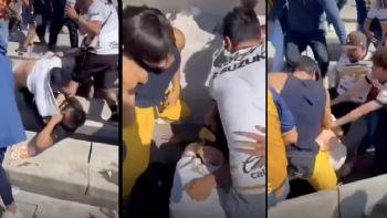 Captan pelea en gradas del Olímpico Universitario; Liga MX confirma detención de agresores (Videos)