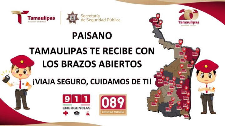 Programa “Héroes Paisanos” continúa brindando seguridad en carreteras tamaulipecas