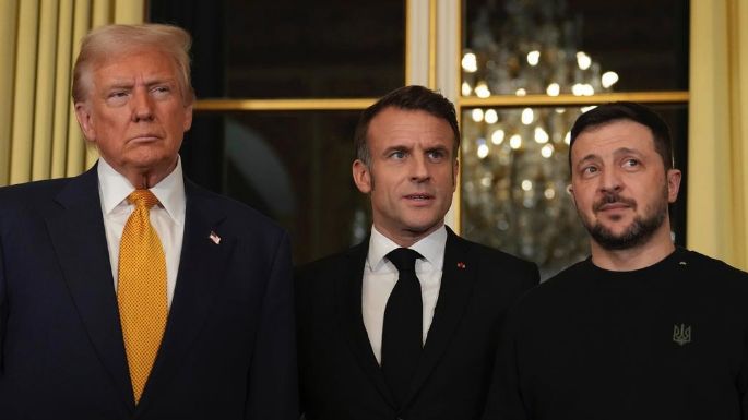 Macron recibe a Trump en París y Zelenskyy se les une para diálogo sobre Ucrania