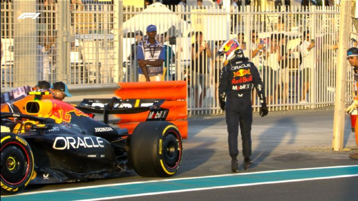 En su última carrera del año, “Checo” Pérez choca en la primera vuelta del GP de Abu Dhabi