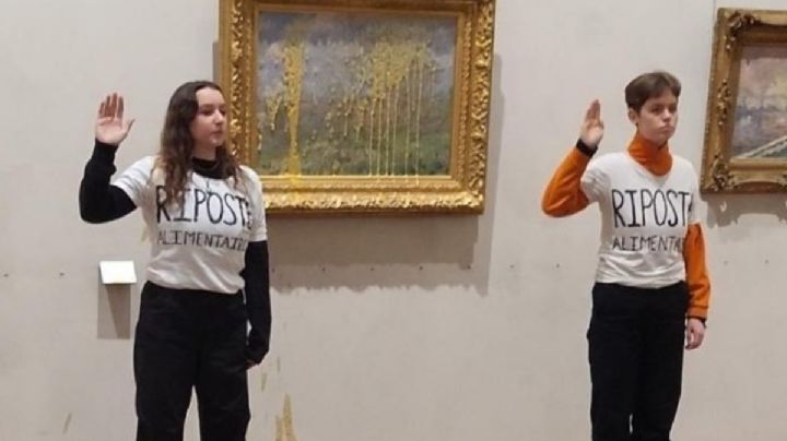 Activistas lanzan sopa a un cuadro de Monet en un museo en Francia (Video)