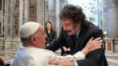 El papa Francisco y Milei se abrazan tras canonizar a la primera santa argentina