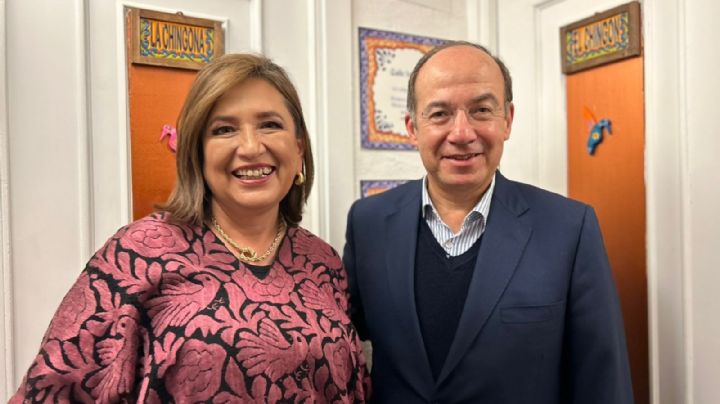 Reaparece Felipe Calderón en España muy entusiasmado al lado de Xóchitl Gálvez