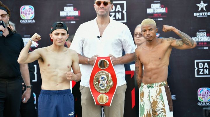 Tras pesaje, “Gatito” Curiel y Nontshinga están listos para su pelea