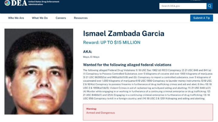 Estados Unidos presenta una quinta acusación contra “El Mayo” Zambada