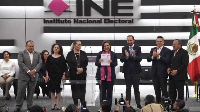 En su registro, Xóchitl Gálvez pide a AMLO sacar las manos de la elección (Video)