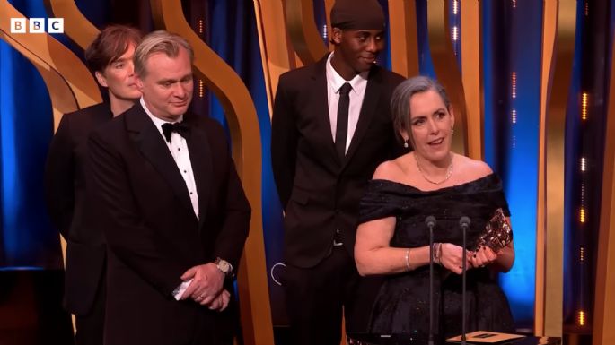 Así irrumpió un youtuber durante la entrega del BAFTA de Mejor Película a Oppenheimer (Video)