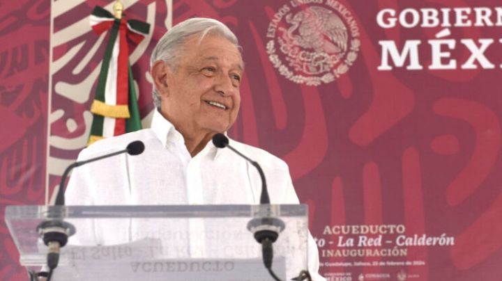 AMLO inaugura acueducto en El Salto, Jalisco