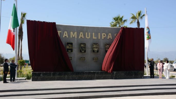 Devela gobernador muro del Bicentenario de Tamaulipas