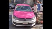 Taxista atropella a un peatón tras un incidente vial en Polanco (Video)