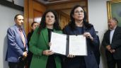 Luisa María Alcalde entrega las iniciativas de AMLO a la Cámara de Diputados