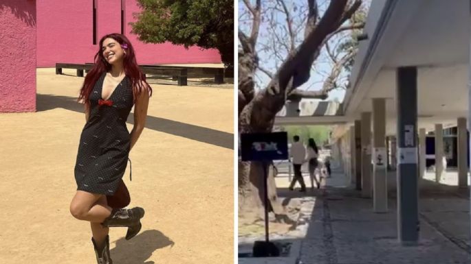 Dua Lipa visita Ciudad Universitaria en la UNAM y se viraliza; así fue su recorrido por CDMX (Video)