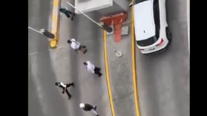 Así fue la pelea “campal” de repartidores de Didi con guardias de seguridad en Miguel Hidalgo