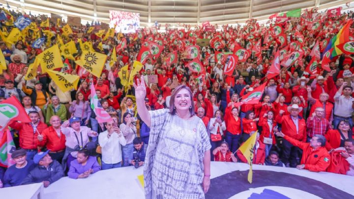 Xóchitl Gálvez anuncia incremento de 450 millones del PRI, PAN y PRD a su campaña