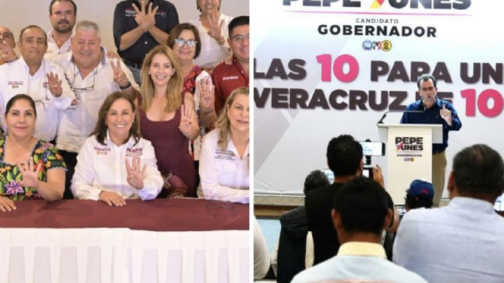 Nahle y Yunes arrancan campaña en Veracruz: estas son sus principales propuestas