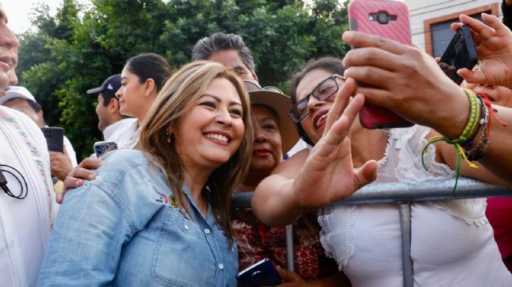 En su arranque de campaña, Lucy Meza arremete contra Cuauhtémoc Blanco