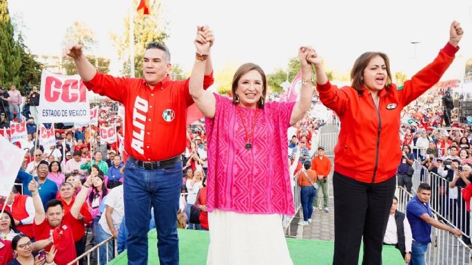 En Edomex, Xóchitl Gálvez elogia a Arturo Montiel y Camacho Quiroz y arremete contra Eruviel Ávila