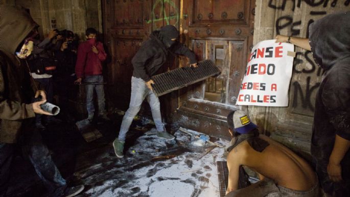 Fotogalería: Estas son las veces en que Palacio Nacional ha sido dañado durante protestas sociales