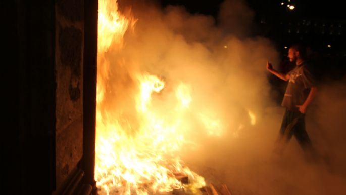 Fotogalería: Estas son las veces en que Palacio Nacional ha sido dañado durante protestas sociales