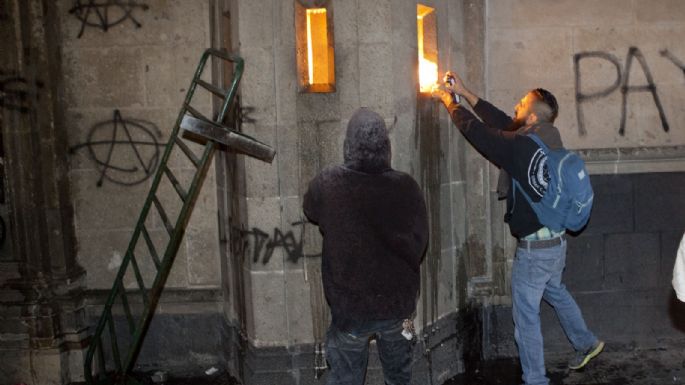 Fotogalería: Estas son las veces en que Palacio Nacional ha sido dañado durante protestas sociales