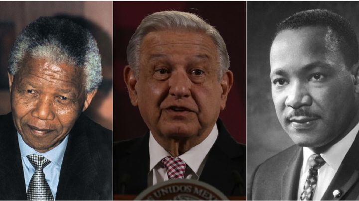 Sheinbaum compara a AMLO con Nelson Mandela y Martin Luther King durante mitin en SLP