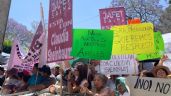 Protestan contra la tala de árboles durante mitin de Sheinbaum en Tultitlán