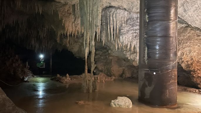 AMLO reconoce daño causado a un cenote por obras del Tren Maya