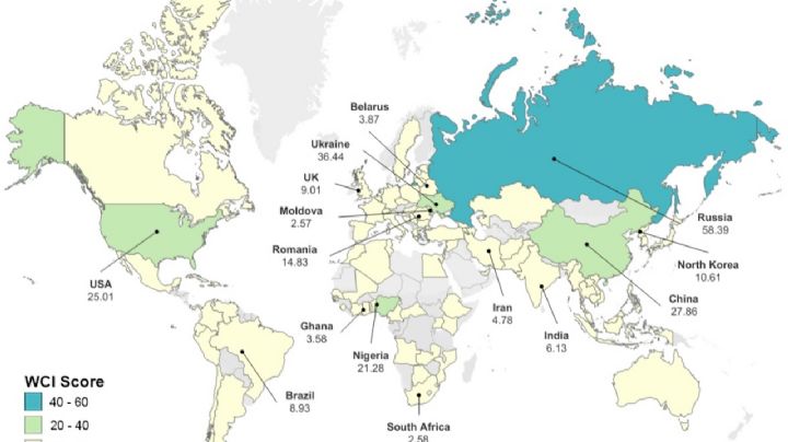 Rusia, Ucrania, China y EU lideran ranking mundial de ciberdelincuencia; ¿qué lugar ocupa México?