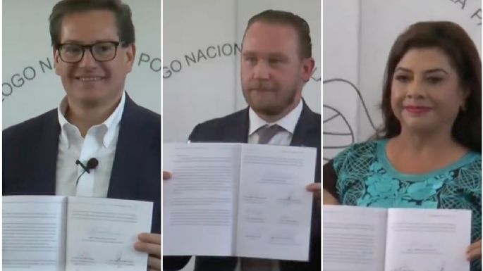 Chertorivski, Taboada y Brugada abordan militarización en firma del Compromiso por la Paz
