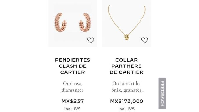 Joven aprovecha error y compra por 237 pesos unos aretes Cartier de más de 200 mil pesos