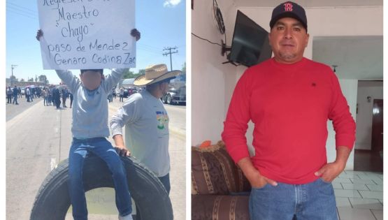 Marchan y bloquean carretera por el secuestro de un profesor en Cuauhtémoc, Zacatecas