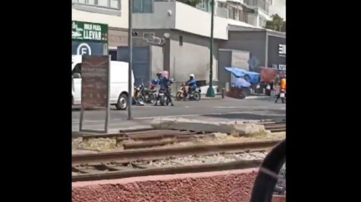 Balacera por intento de robo cerca de Plaza Carso dejó saldo de un guardia herido (Video)