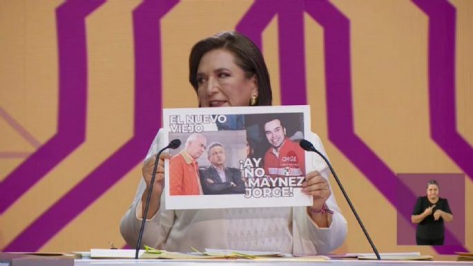 “Ay no Máynez, Jorge”: Xóchitl le recuerda al candidato de MC que perteneció a la vieja política