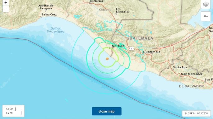 Sismo de magnitud 6.4 azota frontera entre México y Guatemala