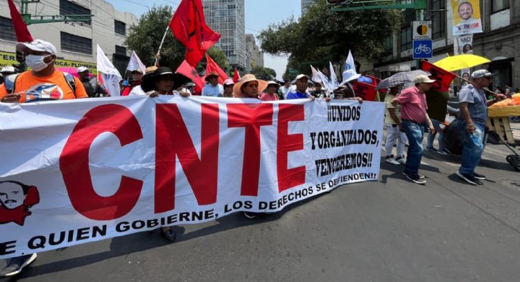 CNTE prevé protestas en Paseo de la Reforma y marcha del Ángel al Zócalo este viernes
