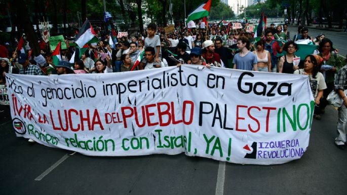 Así fue la marcha en CDMX en solidaridad con Palestina (Video y Fotogalería)
