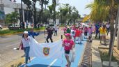 Débil convocatoria de la “marea rosa” en Guerrero: Unos 300 en Acapulco, 50 en Chilpancingo