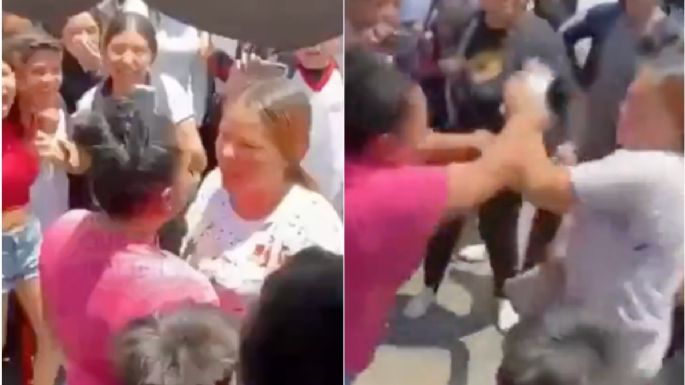 Madres pelean frente a estudiantes afuera de una secundaria en Zapopan (Video)