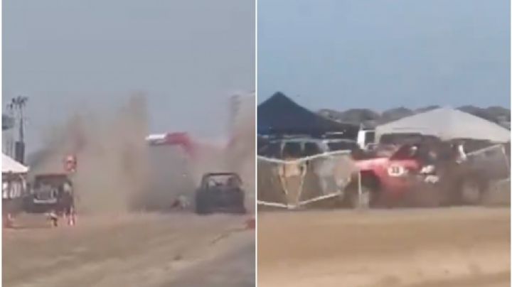 Tragedia en arrancones: Camioneta 4x4 choca con valla y arrolla a asistentes; murió un menor (Video)