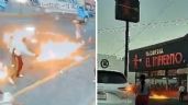 Tragafuegos incendia a mariachis durante una riña frente a taquería "El Infierno" de Morelia (Video)