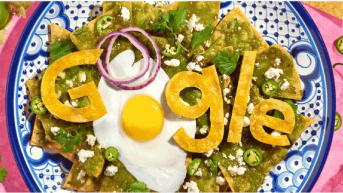 Google dedicó su doodle de hoy a los chilaquiles pero lo bajó por esta razón