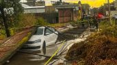 Graban la caída de una barda en Toluca; fue “nube de embudo”, no tornado, dice el gobierno