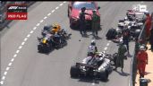 Monoplaza de "Checo" Pérez queda destrozado y queda fuera de la carrera en Mónaco