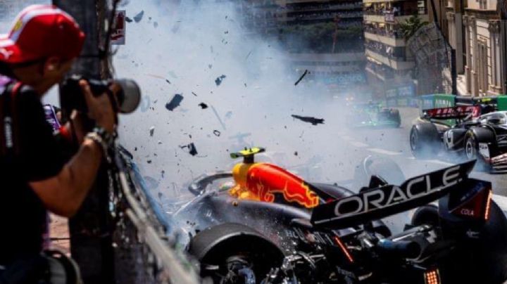 El impactante video de los fotógrafos que vivieron de cerca el accidente de Checo Pérez